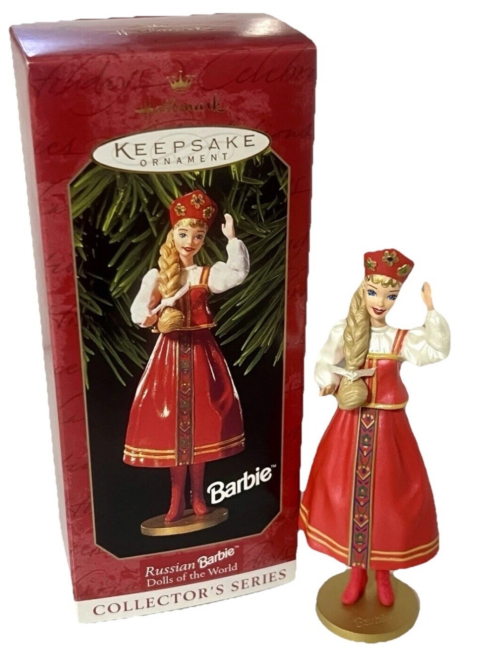 Hallmark Keepsake Russian Barbie 1999 Exclusive Christmas Ornament New In Box